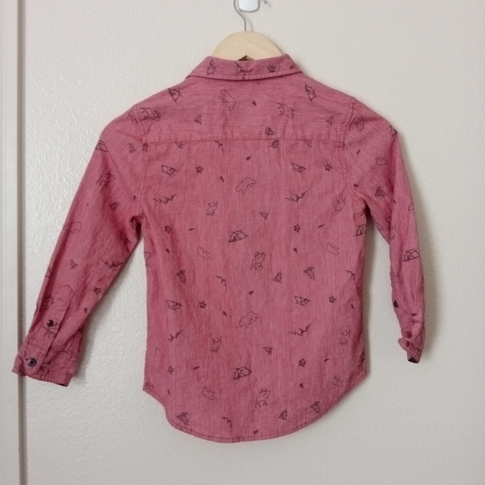 Osh Kosh & Wonder Nation Boys Bundle Button Long Sleeve Shirts - Picture 11 of 12